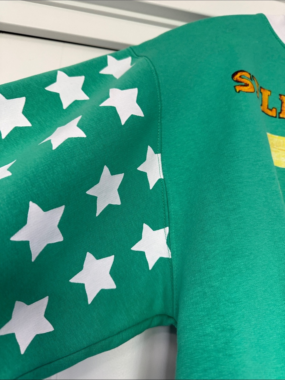 SABBI Green "Self Love Club" 88 Crewneck Sweatshirt Xs NWT - Picture 3 of 8